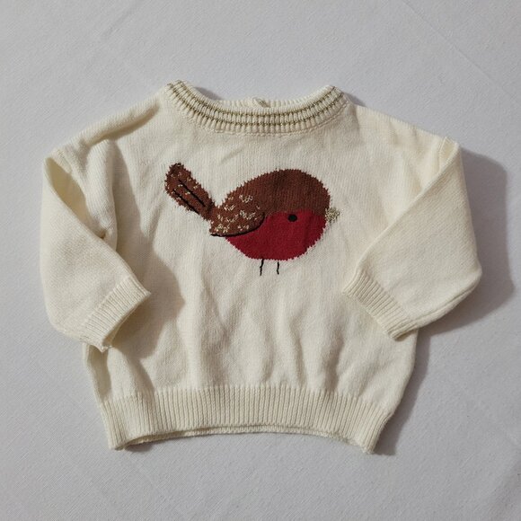 Gymboree NWT 0-3 month Holiday Shop Bird sweater. Mixed Bin Z26 - Picture 2 of 2